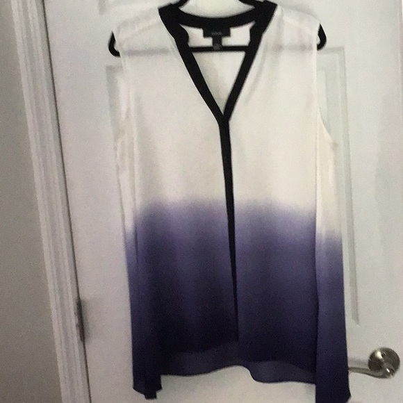 Alfani Tops - Alfani - woman’s Sleeveless Ombre Top - Black, off white and Purple